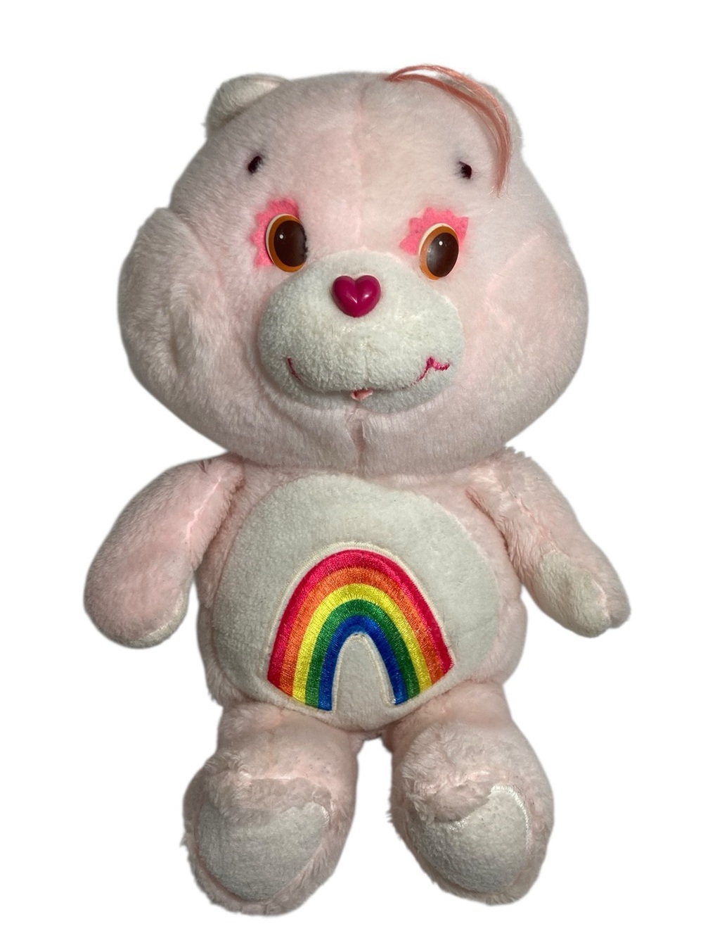 VTG Kenner Care Bears 1983 Pink Cheer Bear Rainbow‎ 16” Stuffed Animal Plush